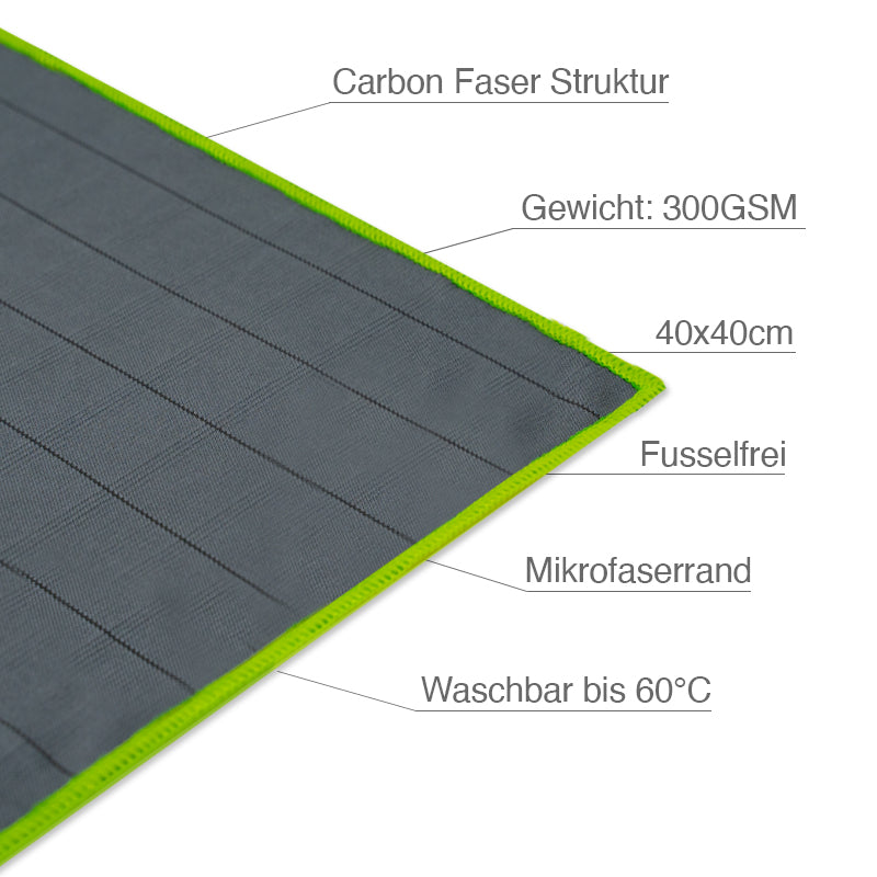 glass cleaning cloth "Carbon"