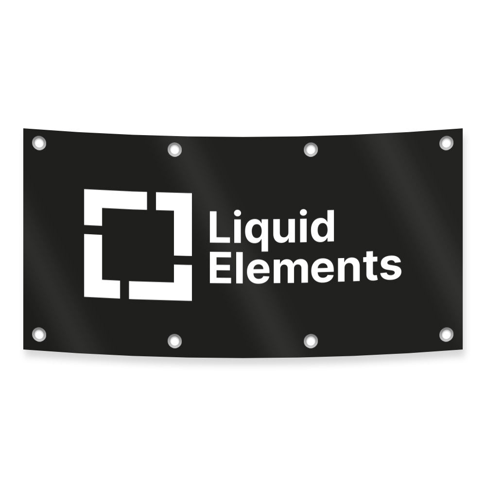 Workshop Banner - "Liquid Elements" 200x100cm